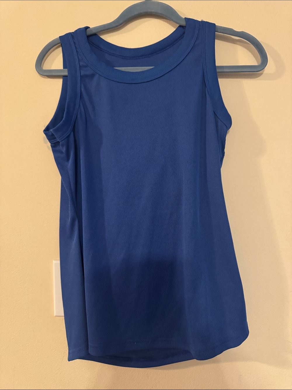 Sleeveless Crewneck Tank Top in Royal Blue
